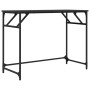 Escritorio de madera de ingeniería y acero negro 100x45x76 cm de , Escritorios - Ref: Foro24-842266, Precio: 52,66 €, Descuen...