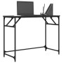 Escritorio de madera de ingeniería y acero negro 100x45x76 cm de , Escritorios - Ref: Foro24-842266, Precio: 52,66 €, Descuen...