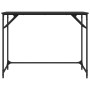 Escritorio de madera de ingeniería y acero negro 100x45x76 cm de , Escritorios - Ref: Foro24-842266, Precio: 52,66 €, Descuen...