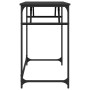 Escritorio de madera de ingeniería y acero negro 100x45x76 cm de , Escritorios - Ref: Foro24-842266, Precio: 52,66 €, Descuen...