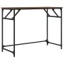 Escritorio madera ingeniería y acero roble marrón 100x45x76 cm de , Escritorios - Ref: Foro24-842270, Precio: 50,37 €, Descue...