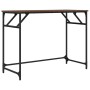 Escritorio madera ingeniería y acero roble marrón 100x45x76 cm de , Escritorios - Ref: Foro24-842270, Precio: 51,00 €, Descue...