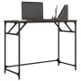 Escritorio madera ingeniería y acero roble marrón 100x45x76 cm de , Escritorios - Ref: Foro24-842270, Precio: 50,37 €, Descue...
