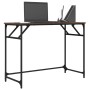 Escritorio madera ingeniería y acero roble marrón 100x45x76 cm de , Escritorios - Ref: Foro24-842270, Precio: 51,00 €, Descue...