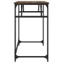 Escritorio madera ingeniería y acero roble marrón 100x45x76 cm de , Escritorios - Ref: Foro24-842270, Precio: 50,37 €, Descue...
