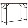 Escritorio madera ingeniería y acero roble marrón 100x45x76 cm de , Escritorios - Ref: Foro24-842270, Precio: 51,00 €, Descue...