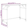Escritorio madera ingeniería y acero roble marrón 100x45x76 cm de , Escritorios - Ref: Foro24-842270, Precio: 51,00 €, Descue...