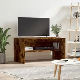 Mueble de TV madera de ingeniería roble ahumado 80x40x40 cm de , Muebles TV - Ref: Foro24-815234, Precio: 42,24 €, Descuento: %