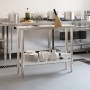 Mesa de trabajo de cocina acero inoxidable 110x30x85 cm de , Restauración - Ref: Foro24-376452, Precio: 161,06 €, Descuento: %