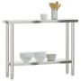 Mesa de trabajo de cocina acero inoxidable 110x30x85 cm de , Restauración - Ref: Foro24-376452, Precio: 161,06 €, Descuento: %