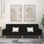 Sofá cama de 2 plazas tela negro de , Sofás - Ref: Foro24-375760, Precio: 290,91 €, Descuento: %