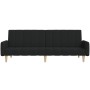 Sofá cama de 2 plazas tela negro de , Sofás - Ref: Foro24-375760, Precio: 270,97 €, Descuento: %