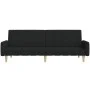 Two-seater black fabric sofa bed by , Sofas - Ref: Foro24-375760, Price: 290,91 €, Discount: %