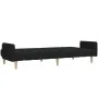 Sofá cama de 2 plazas tela negro de , Sofás - Ref: Foro24-375760, Precio: 290,91 €, Descuento: %
