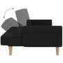 Sofá cama de 2 plazas tela negro de , Sofás - Ref: Foro24-375760, Precio: 290,91 €, Descuento: %