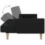 Sofá cama de 2 plazas tela negro de , Sofás - Ref: Foro24-375760, Precio: 270,97 €, Descuento: %