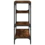 Mesa consola madera de ingeniería roble ahumado 100x30x75 cm de , Mesas auxiliares - Ref: Foro24-838915, Precio: 66,05 €, Des...