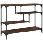 Mesa consola madera de ingeniería marrón roble 100x30x75 cm de , Mesas auxiliares - Ref: Foro24-838917, Precio: 62,47 €, Desc...
