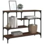 Engineered wood brown oak console table 100x30x75 cm by , Side tables - Ref: Foro24-838917, Price: 63,73 €, Discount: %