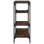 Engineered wood brown oak console table 100x30x75 cm by , Side tables - Ref: Foro24-838917, Price: 63,73 €, Discount: %