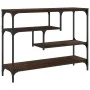 Engineered wood brown oak console table 100x30x75 cm by , Side tables - Ref: Foro24-838917, Price: 63,73 €, Discount: %