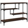 Mesa consola madera de ingeniería marrón roble 100x30x75 cm de , Mesas auxiliares - Ref: Foro24-838917, Precio: 62,47 €, Desc...