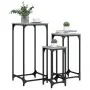 Mesas auxiliares apilables 3 pzas madera ingeniería gris Sonoma de , Mesas auxiliares - Ref: Foro24-838941, Precio: 49,31 €, ...