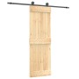 Puerta corredera con herrajes madera maciza de pino 70x210 cm de , Puertas - Ref: Foro24-3203064, Precio: 166,50 €, Descuento: %