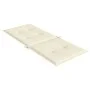 Cojín silla de jardín respaldo alto 2 uds tela crema 120x50x3cm de , Cojines para sillas y sofás - Ref: Foro24-43181, Precio:...
