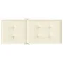 Cojín silla de jardín respaldo alto 2 uds tela crema 120x50x3cm de , Cojines para sillas y sofás - Ref: Foro24-43181, Precio:...