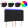 Cabecero con LED de terciopelo negro 147x16x118/128 cm de vidaXL, Cabeceros y pies de cama - Ref: Foro24-3124238, Precio: 100...