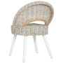 Butaca de ratán kubu blanco de , Sillones - Ref: Foro24-285229, Precio: 231,81 €, Descuento: %