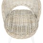 Butaca de ratán kubu blanco de , Sillones - Ref: Foro24-285229, Precio: 231,81 €, Descuento: %