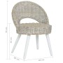 Butaca de ratán kubu blanco de , Sillones - Ref: Foro24-285229, Precio: 231,81 €, Descuento: %