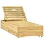 Lounger with cream impregnated pinewood cushion by , Loungers - Ref: Foro24-3065911, Price: 157,18 €, Discount: %