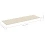 Lounger with cream impregnated pinewood cushion by , Loungers - Ref: Foro24-3065911, Price: 157,18 €, Discount: %