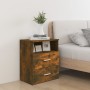 Mesitas de noche 2 uds color roble ahumado 50x32x60 cm de vidaXL, Mesitas de noche - Ref: Foro24-815859, Precio: 60,28 €, Des...
