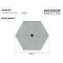 Madison Sombrilla Tenerife verde manzana redonda 300 cm de , Sombrillas - Ref: Foro24-429014, Precio: 82,97 €, Descuento: %