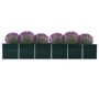 Arriate de jardín de acero galvanizado verde 480x80x77 cm de , Maceteros y jardineras - Ref: Foro24-47069, Precio: 144,52 €, ...