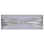 Lazo de silla elástico 25 uds con broche de diamante plateado de , Fundas - Ref: Foro24-133580, Precio: 39,05 €, Descuento: %