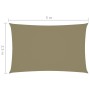 Toldo de vela rectangular tela Oxford beige 2,5x5 m de , Sombrillas - Ref: Foro24-135154, Precio: 41,59 €, Descuento: %