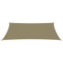 Toldo de vela rectangular tela Oxford beige 4x7 m de , Sombrillas - Ref: Foro24-135163, Precio: 76,71 €, Descuento: %