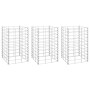 Arriates de gaviones 3 unidades hierro 30x30x50 cm de , Maceteros y jardineras - Ref: Foro24-151248, Precio: 40,43 €, Descuen...