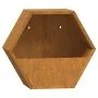 Jardineras de pared 2 uds acero corten oxidado 30x10x25 cm de , Maceteros y jardineras - Ref: Foro24-823684, Precio: 34,99 €,...