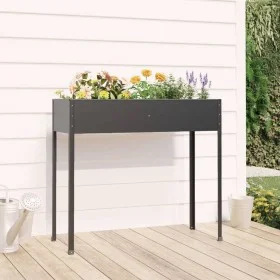 Jardinera de acero galvanizado gris antracita 100,5x40,5x90 cm de , Maceteros y jardineras - Ref: Foro24-152263, Precio: 54,6...