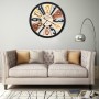 Reloj de pared de metal multicolor 60 cm de , Relojes de pared - Ref: Foro24-283863, Precio: 54,30 €, Descuento: %