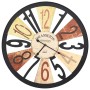 Reloj de pared de metal multicolor 60 cm de , Relojes de pared - Ref: Foro24-283863, Precio: 54,30 €, Descuento: %