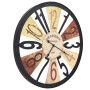 Reloj de pared de metal multicolor 60 cm de , Relojes de pared - Ref: Foro24-283863, Precio: 54,30 €, Descuento: %