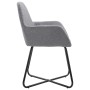 Sillas de comedor giratorias 2 unidades tela gris claro de vidaXL, Sillas de comedor - Ref: Foro24-249807, Precio: 161,56 €, ...