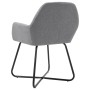 Sillas de comedor giratorias 2 unidades tela gris claro de vidaXL, Sillas de comedor - Ref: Foro24-249807, Precio: 161,56 €, ...